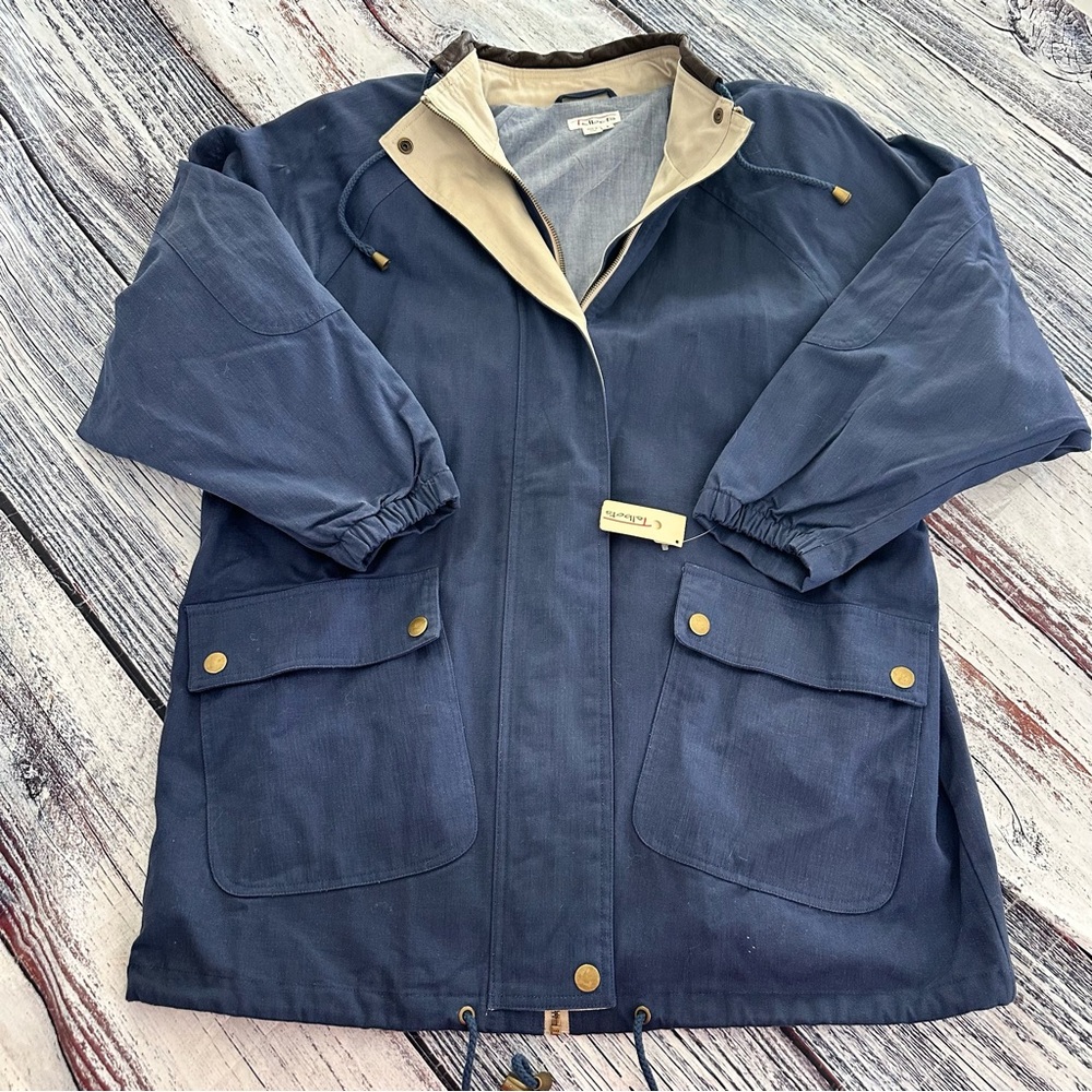 NWT Vtg Talbots Navy Utility Jacket
